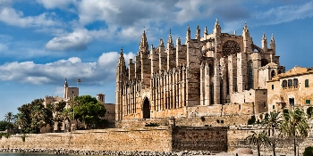 2027 Spain Golf Cruise Vacation Package Cathedral de Santa Maria in Palma de Mallorca - PerryGolf with Silversea Cruises